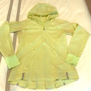 LULULEMON Rain resistant pull over with hood!